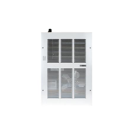 King Electric Hyd Wall Heater Med 8550/11000 Btu W/Aqua Stat & Fan Sw White HM812 8/11-AS/FS-GW